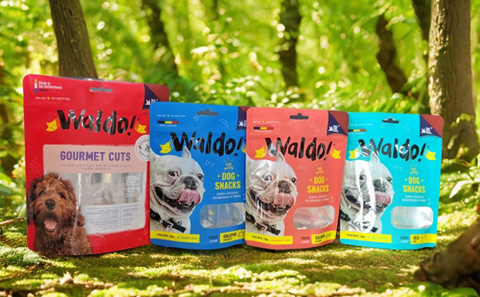 Bolsas coloridas de embalagem de alimentos para animais de estima&ccedil;&atilde;o em v&aacute;rios designs